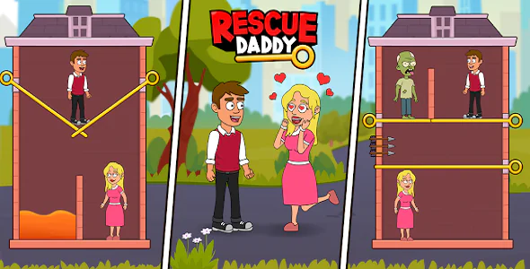 Rescue Daddy- Complete Unity Game For Android & iOS